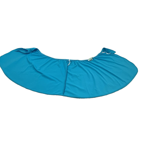 Sea‎ Waves Cover Wrap Skirt Womens Medium Turquoise Blue Swim Coverup Bottoms - Picture 7 of 10